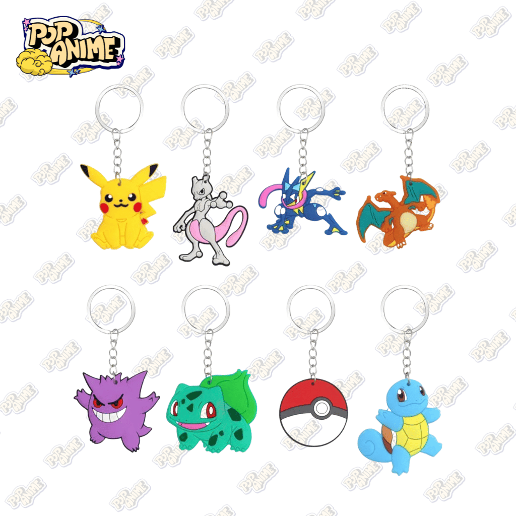 Pack de 8 porte clés Pokémon