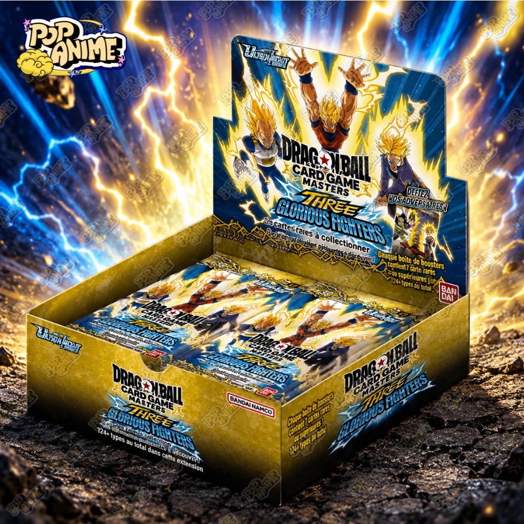 Dragon Ball Super Masters - Display de 24 boosters B30 : Three Glorious Fighters